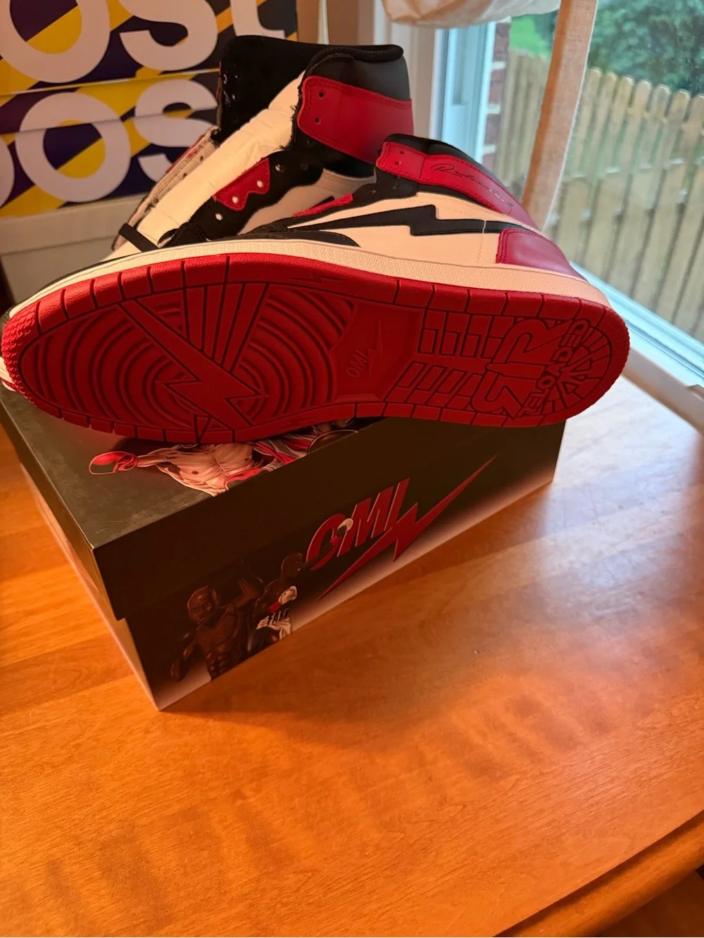 OMI in a Hellcat Reloaded Mens Size 13 BRAND NEW JORDAN 1 Bred Toe Retro